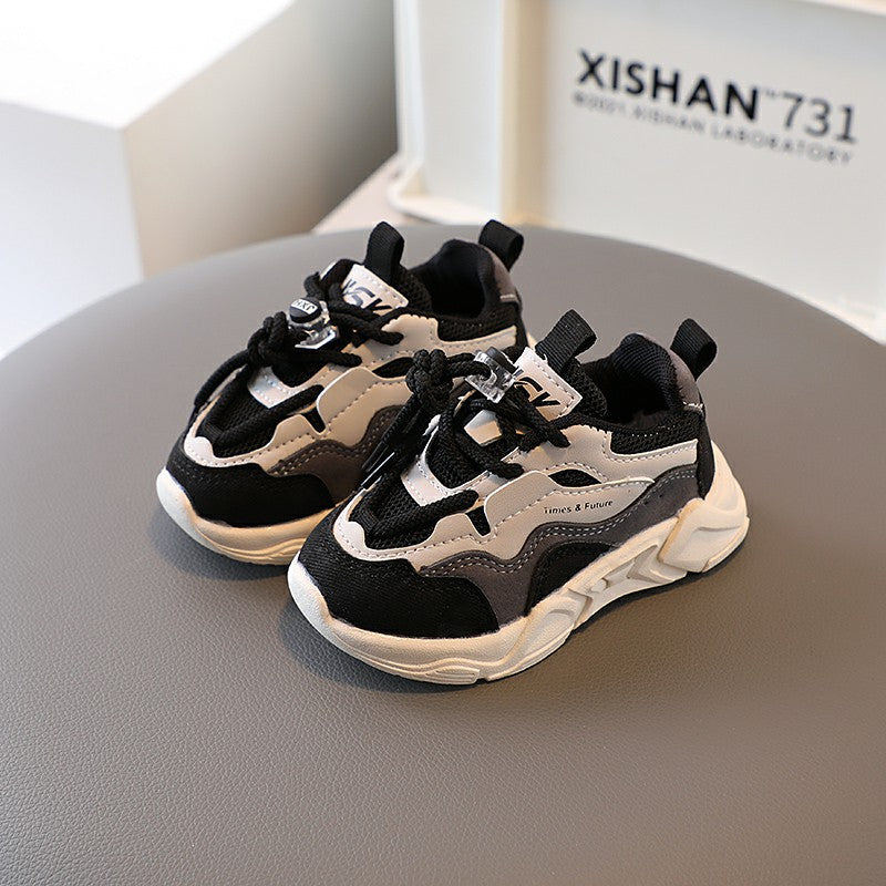Children's Spring And Autumn Sports Shoes For Boys Soft Soled Toddler Shoes For Girls
